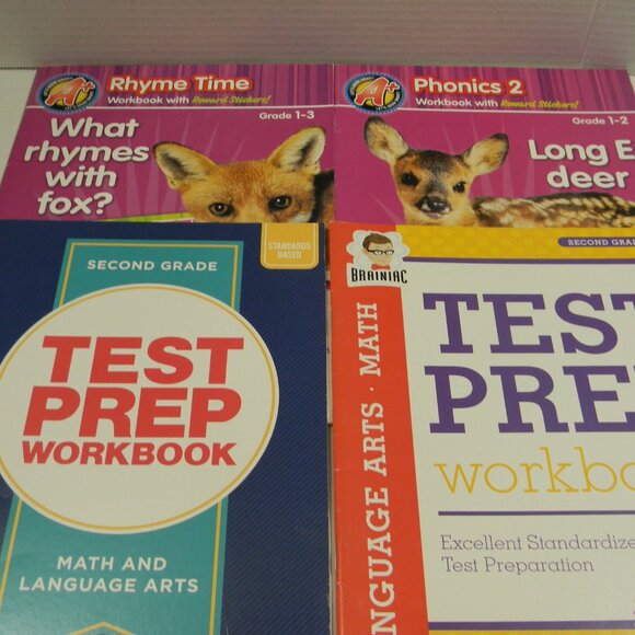 Lot of 14 Elementary School Workbooks Homeschool Reading Phonics Math Spelling - Picture 5 of 6